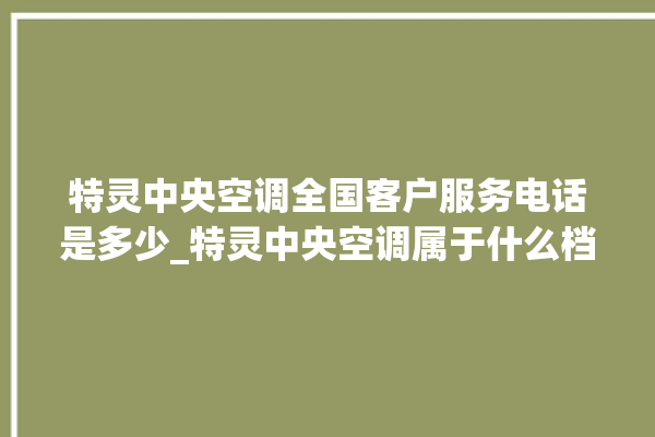 特灵中央空调全国客户服务电话是多少_特灵中央空调属于什么档次 。中央空调