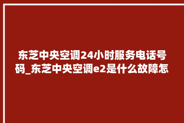 东芝中央空调24小时服务电话号码_东芝中央空调e2是什么故障怎么解决 。东芝