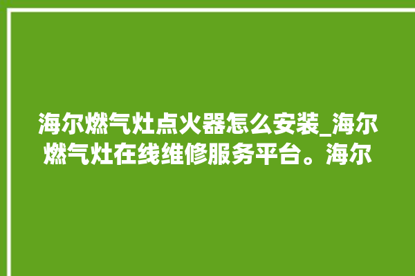 海尔燃气灶点火器怎么安装_海尔燃气灶在线维修服务平台。海尔_在线