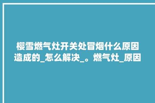 樱雪燃气灶开关处冒烟什么原因造成的_怎么解决_。燃气灶_原因