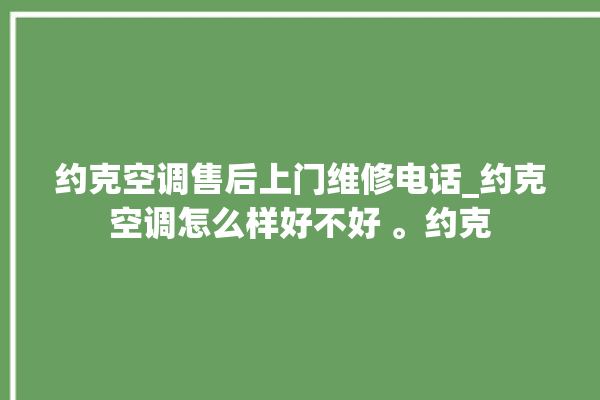 约克空调售后上门维修电话_约克空调怎么样好不好 。约克