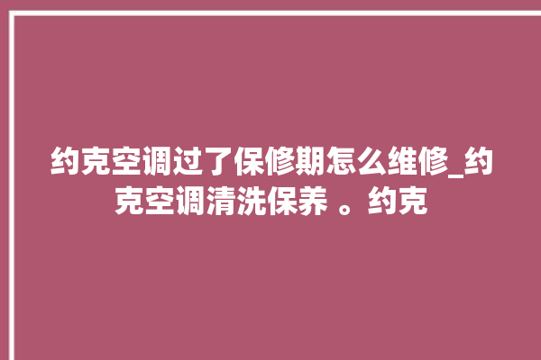 约克空调过了保修期怎么维修_约克空调清洗保养 。约克