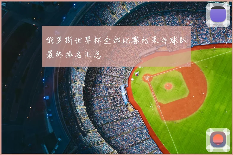 俄罗斯世界杯全部比赛结果与球队最终排名汇总
