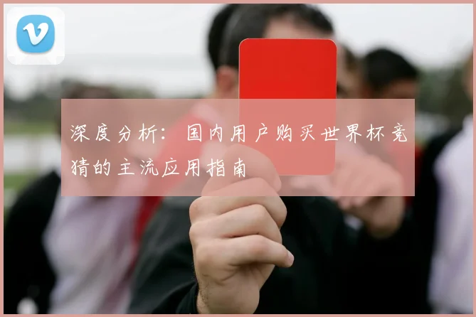 深度分析:国内用户购买世界杯竞猜的主流应用指南